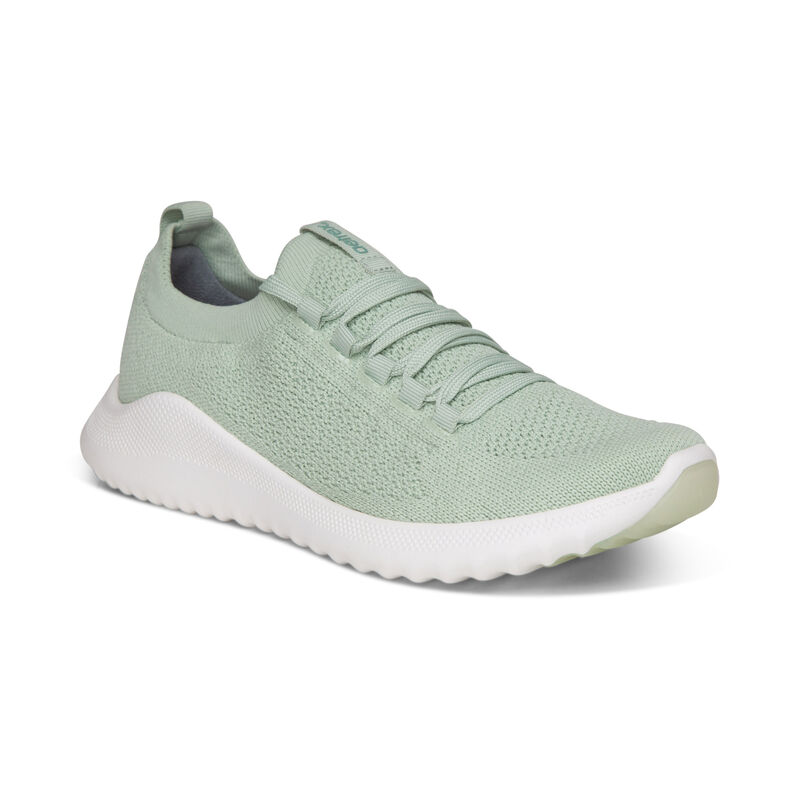 Aetrex Womens Carly Arch Support Sneakers Mint - TgdRdAABQ